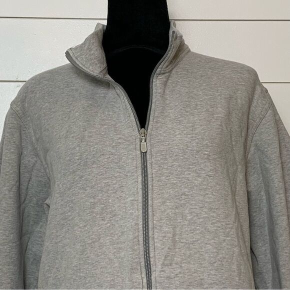 Pendleton Originals Gray full zip fleece jacket womans L outdoors hiking core - Picture 2 of 11